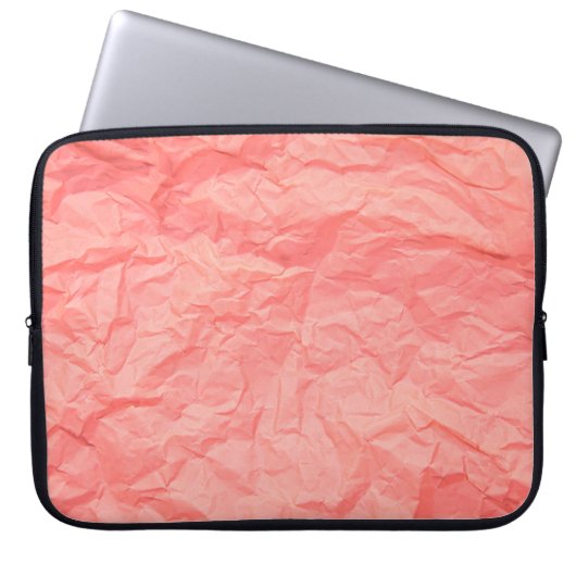 Nahe, rosa Falte mit Papier p Laptopschutzhülle (Vorderseite)