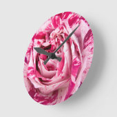 Nahe Rose Runde Wanduhr (Winkel)