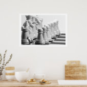 Nahe Schachpartituren Poster (Küche)
