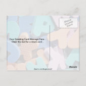 Nahe Schaumbriefe für Kinder Postkarte (Rückseite)