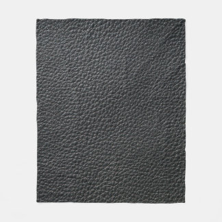 Nahe schwarze Ledertextur und Hintergrund Fleecedecke