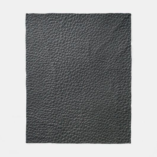 Nahe schwarze Ledertextur und Hintergrund Fleecedecke (Vorderseite)