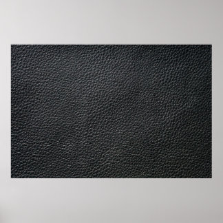 Nahe schwarze Ledertextur und Hintergrund Poster