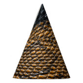 Nahe schwarze Schlangenhautextur Partyhütchen (Links)