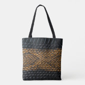 Nahe schwarze Schlangenhautextur Tasche (Rückseite)