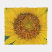 Nahe Sonnenblume Fleecedecke (Vorderseite (Horizontal))