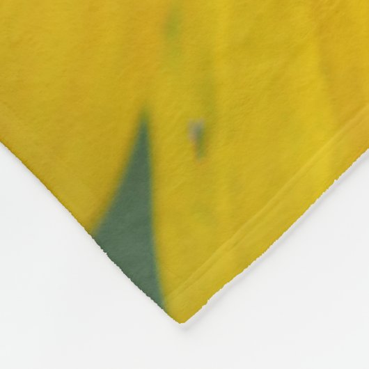 Nahe Sonnenblume Fleecedecke (Ecke)