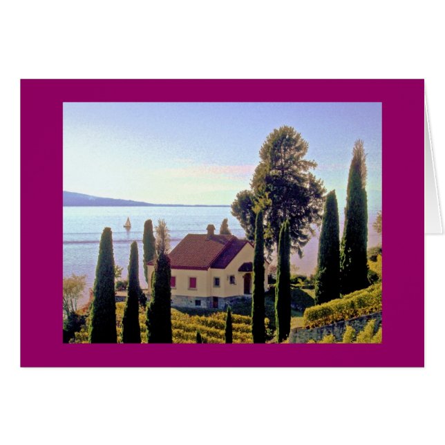 nahe St. Saphorin, Lavaux, die Schweiz (Vorderseite (Horizontal))
