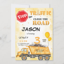 Nahe Straßenbauarbeiten Geburtstagseinladung Einladung