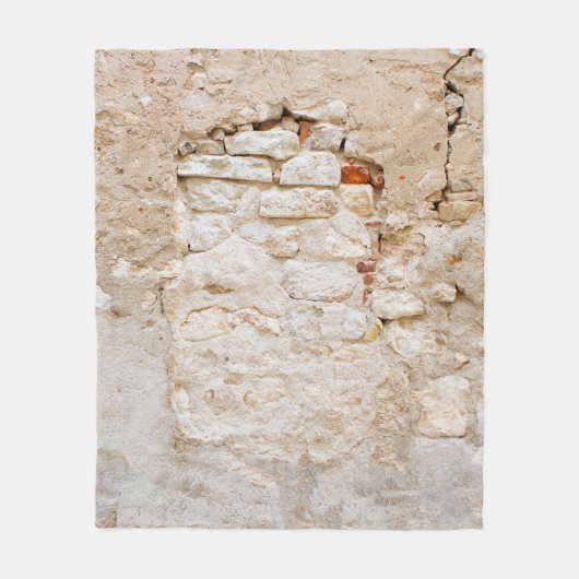 Nahe Struktur aus alten Steinmauern, antike Fleecedecke (Vorderseite)