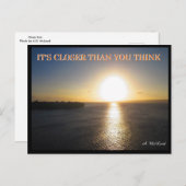 Nahe Sun Postkarte - FLat Earth Meme (Vorne/Hinten)