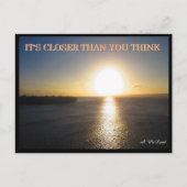 Nahe Sun Postkarte - FLat Earth Meme (Vorderseite)