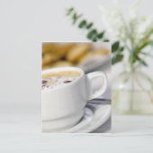 Nahe Tasse Kaffee Postkarte (Stehend Vorderseite)