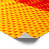 nahe Textur mit kariertem Tuch  Poster (Ecke)