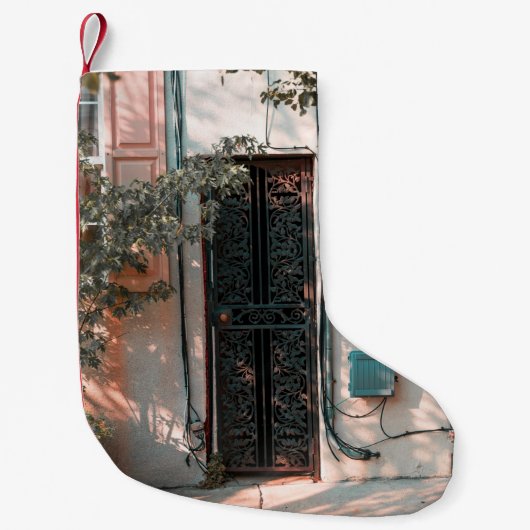 NAHE TÜR FÜR DIE SICHERHEIT DER EISEN KLEINER WEIHNACHTSSTRUMPF (Vorderseite)