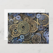 Nahe vietnamesische Münzen Postkarte (Vorne/Hinten)