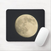 Nahe Vollmond im nächtlichen Himmel Mousepad (Mit Mouse)