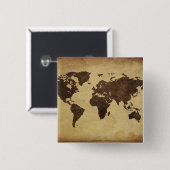 Nahe Weltkarte 3 Button (Vorne & Hinten)