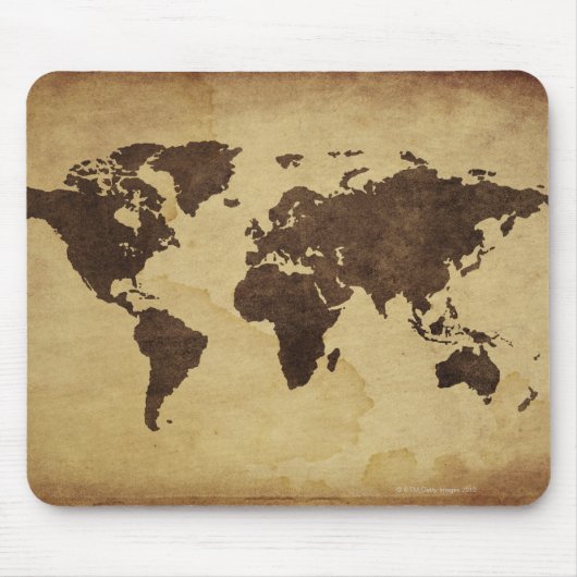 Nahe Weltkarte 3 Mousepad (Vorne)