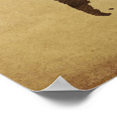 Nahe Weltkarte 3 Poster (Ecke)