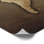 Nahe Weltkarte 4 Poster (Ecke)