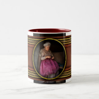 Nähen - Band - Grannys Hobby Zweifarbige Tasse