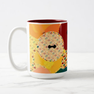 Nähen Basteln Knöpfe Zweifarbige Tasse