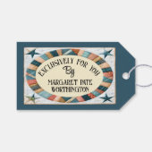 Nähen/Beenden der Visitenkarte Geschenkanhänger (Vorderseite (Horizontal))