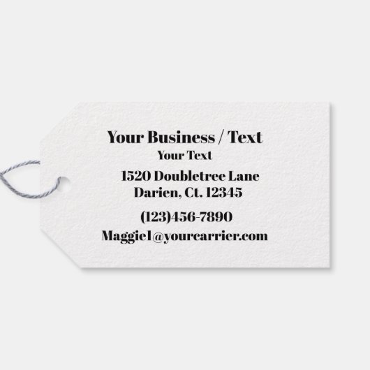 Nähen/Beenden der Visitenkarte Geschenkanhänger (Rückseite Horizontal)