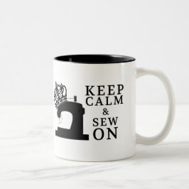 Nähen • Behalten Sie Ruhe, an zu nähen • Handwerk Zweifarbige Tasse