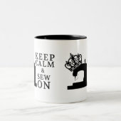 Nähen • Behalten Sie Ruhe, an zu nähen • Handwerk Zweifarbige Tasse (Mittel)