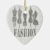 Nähen Beruflicher Vintager Schneiderkleid Stylist Keramikornament (Rechts)