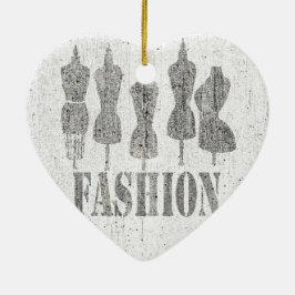 Nähen Beruflicher Vintager Schneiderkleid Stylist Keramikornament