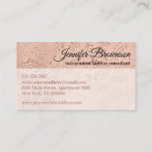 Nähen Botanischer Boho Hanger Visitenkarte (Rückseite)