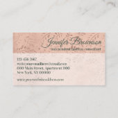 Nähen Botanischer Mädchenbügel Visitenkarte (Rückseite)