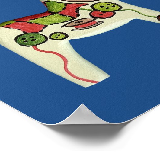 Nähen Dala Horses Poster (Ecke)