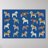 Nähen Dala Horses Poster (Vorne)