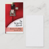 Nähen: Damenschneiderin, Schneider, Designer, Visitenkarte (Vorne/Hinten)