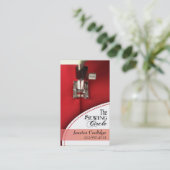 Nähen: Damenschneiderin, Schneider, Designer, Visitenkarte (Stehend Vorderseite)