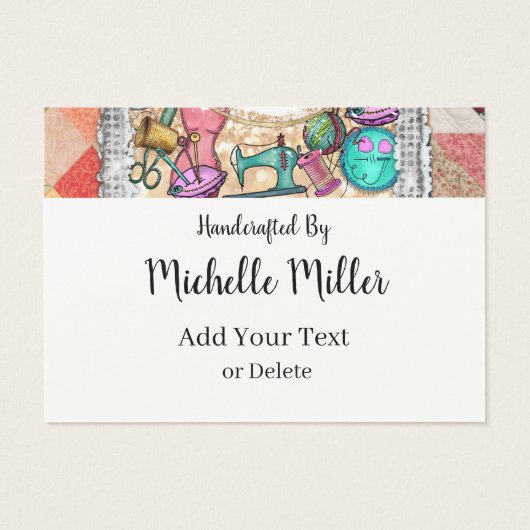 Nähen der Aufhängung von Geschenken (Rückseite)