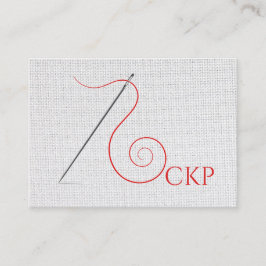 Nähen der Business Card des Seamstress Designers Telefonnummerkarte