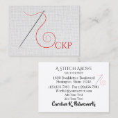 Nähen der Business Card des Seamstress Designers Telefonnummerkarte (Vorne/Hinten)