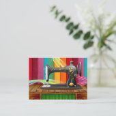 Nähen der Business Card des Seamstress Designers Telefonnummerkarte (Stehend Vorderseite)
