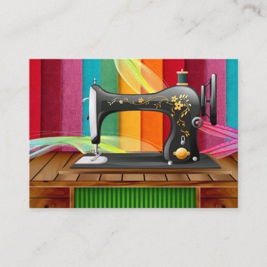 Nähen der Business Card des Seamstress Designers Telefonnummerkarte (Vorderseite)