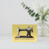 Nähen der Business Card des Seamstress Designers Telefonnummerkarte (Stehend Vorderseite)