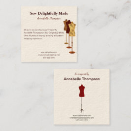 Nähen der Creative Business Card Quadratische Visitenkarte