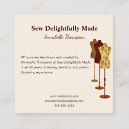 Nähen der Creative Business Card Quadratische Visitenkarte