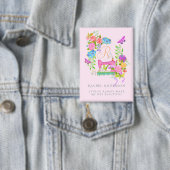 Nähen der Flachblanderimpfung Rosa Button (Insitu)