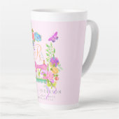 Nähen der Flachblanderimpfung Rosa Milchtasse (Rechte Ecke)