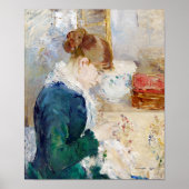 Nähen der Frau, Berthe Morisot Poster (Vorne)